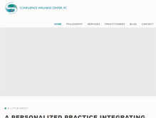 Tablet Screenshot of confluencewellness.com